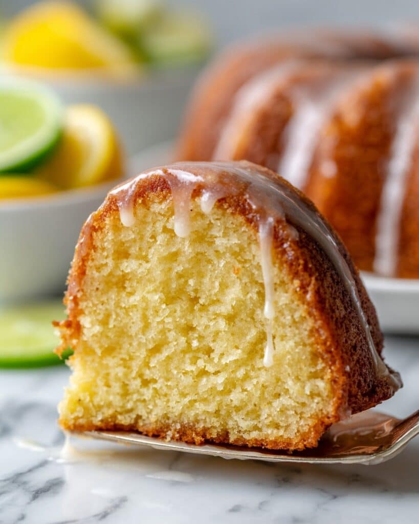 7UP Pound Cake with Citrus Glaze Recipe