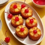 Pineapple Cupcakes with Cherry Buttercream Recipe