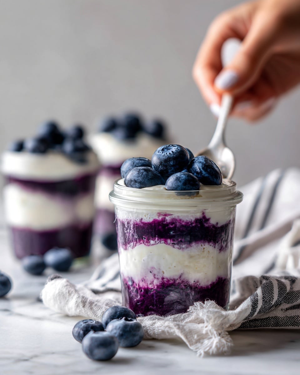 Blueberry Cheesecake Overnight Oats Recipe