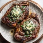 Grilled Ribeye Steak with Gorgonzola Sauce Recipe