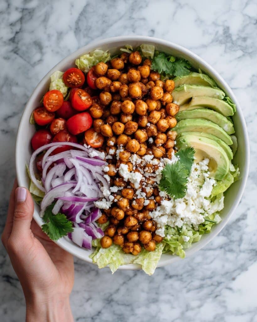 Crispy Chili Lime Chickpea Salad Recipe