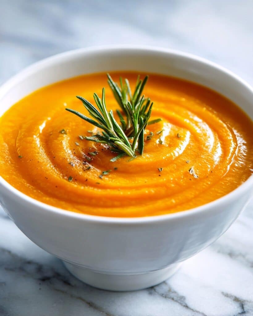 Creamy Butternut Squash Soup with Sage Recipe