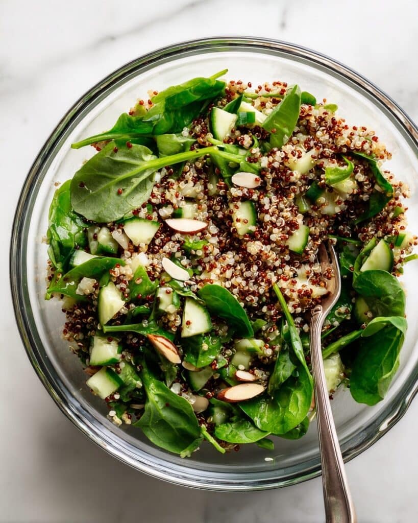 Lemon Quinoa Bowl with Fresh Vegetables and Avocado Recipe