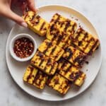 Grilled Halloumi Skewers with Vegetables Recipe