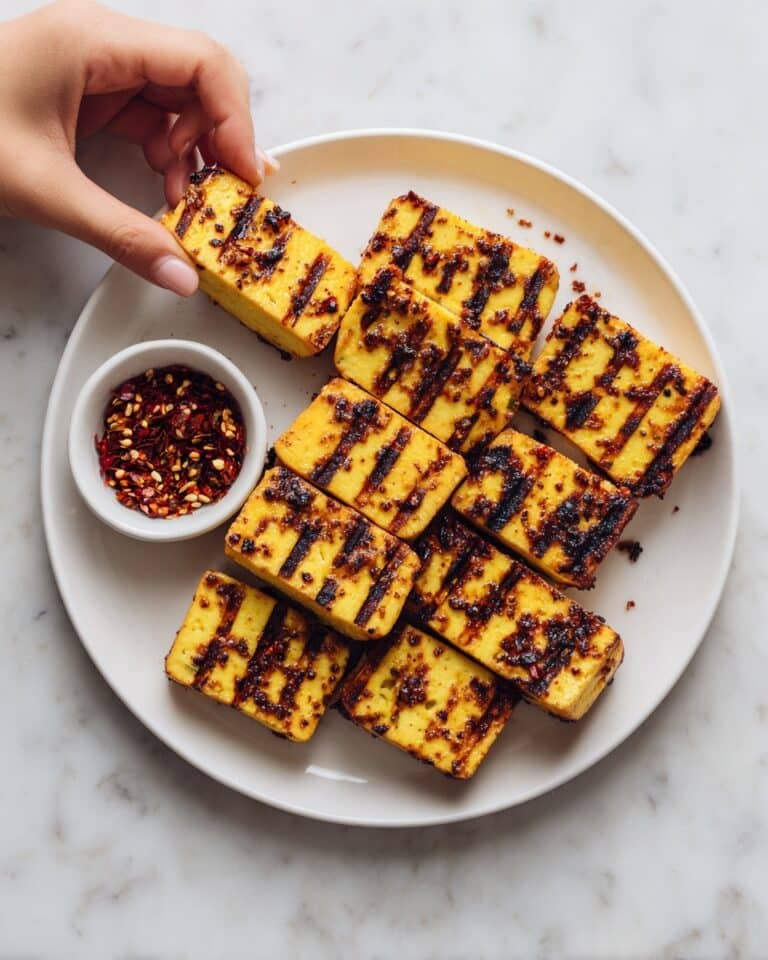 Grilled Halloumi Skewers with Vegetables Recipe