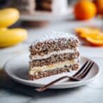 Banana Coffee Cake with Cinnamon Streusel and Glaze Recipe