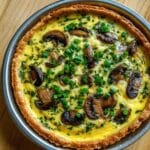 Mini Mushroom and Arugula Quiches Recipe