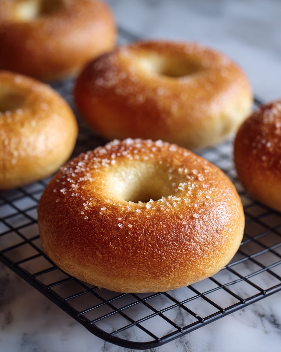 Salted Rosemary Wheat Bagels Recipe