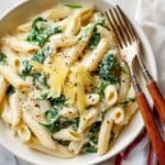 30 Minute Creamy Chicken Spinach Pasta Recipe