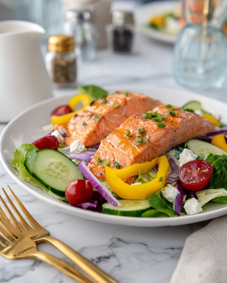 Homemade Greek Salmon Salad Recipe