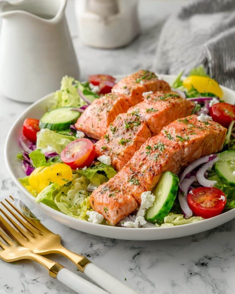 Homemade Greek Salmon Salad Recipe