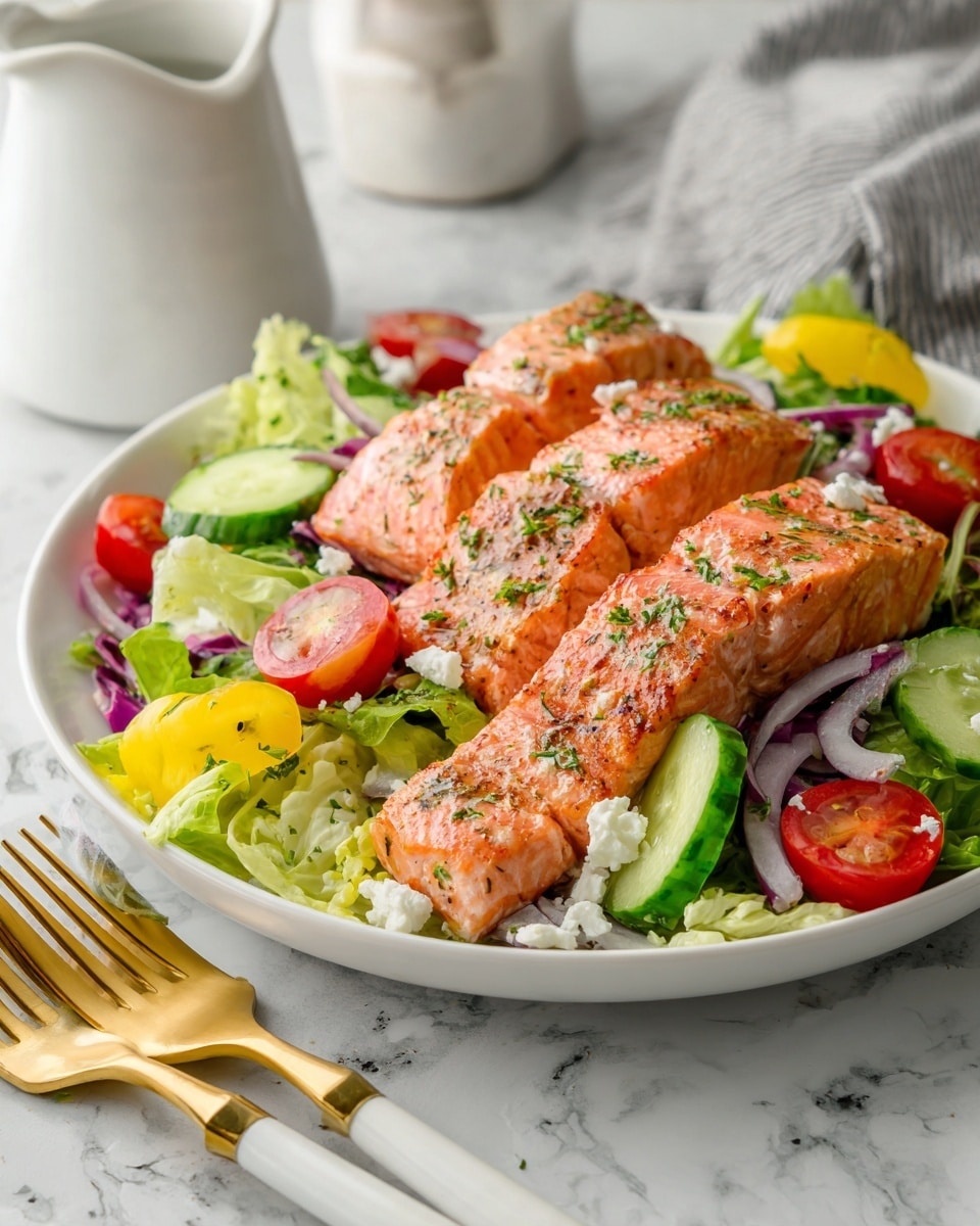 Homemade Greek Salmon Salad Recipe