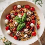 Homemade Caprese Orzo Salad Recipe
