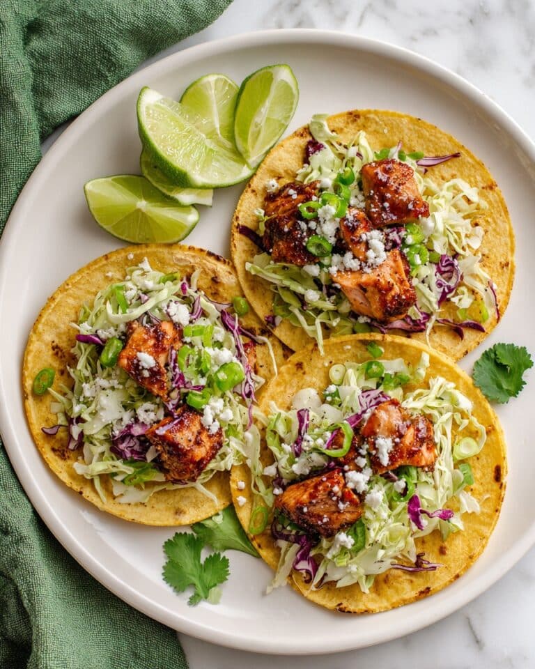 Mildly Spicy Salmon Tacos Recipe