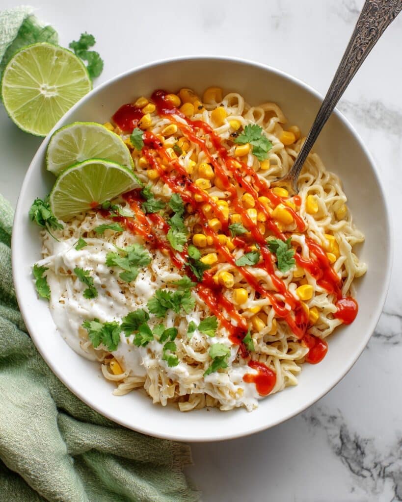 Elote Ramen: Creamy Spicy Mexican Street Corn Noodle Soup Recipe