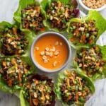 Peanut Chicken Lettuce Wraps Recipe