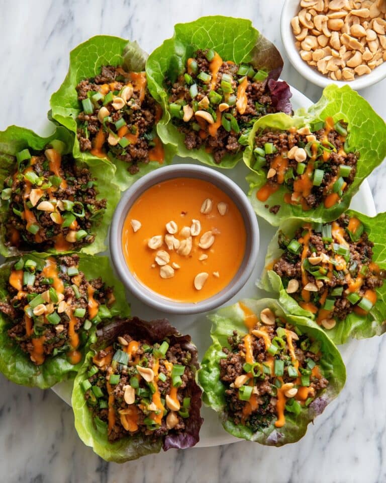 Peanut Chicken Lettuce Wraps Recipe