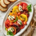 Tomato Peach Burrata Salad Recipe