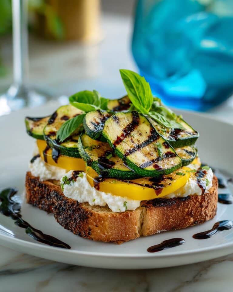 Grilled Zucchini Caprese Sandwich Recipe