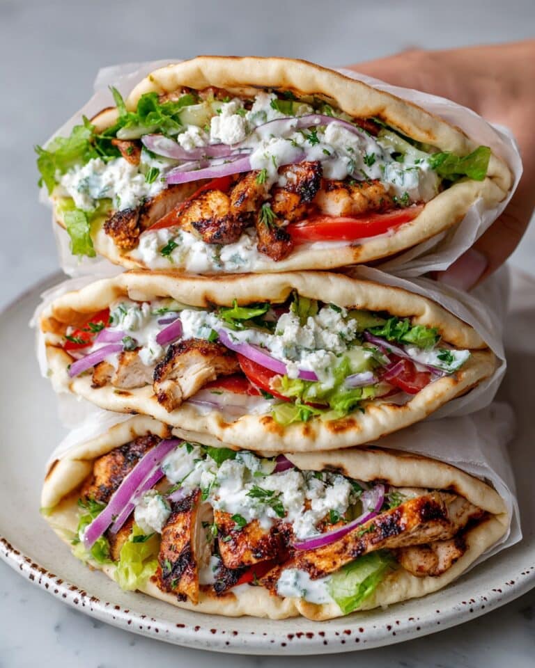 Chicken Pita Wraps with Tzatziki Recipe