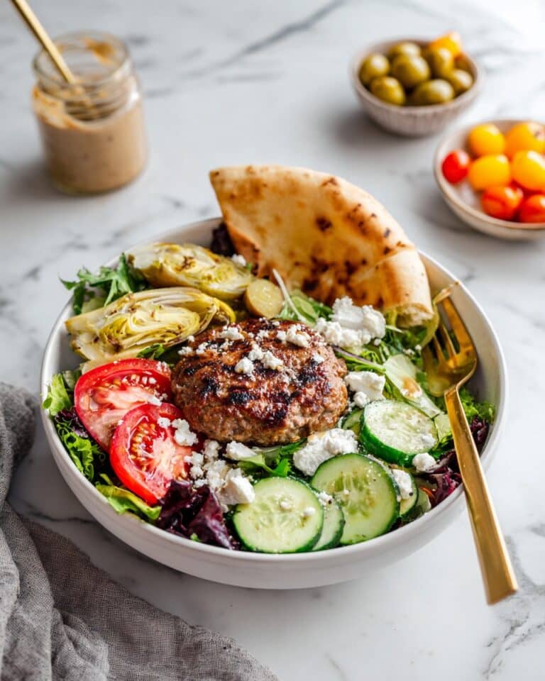 Mediterranean Burger Bowl Recipe