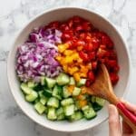 Cucumber Bell Pepper Salad Recipe