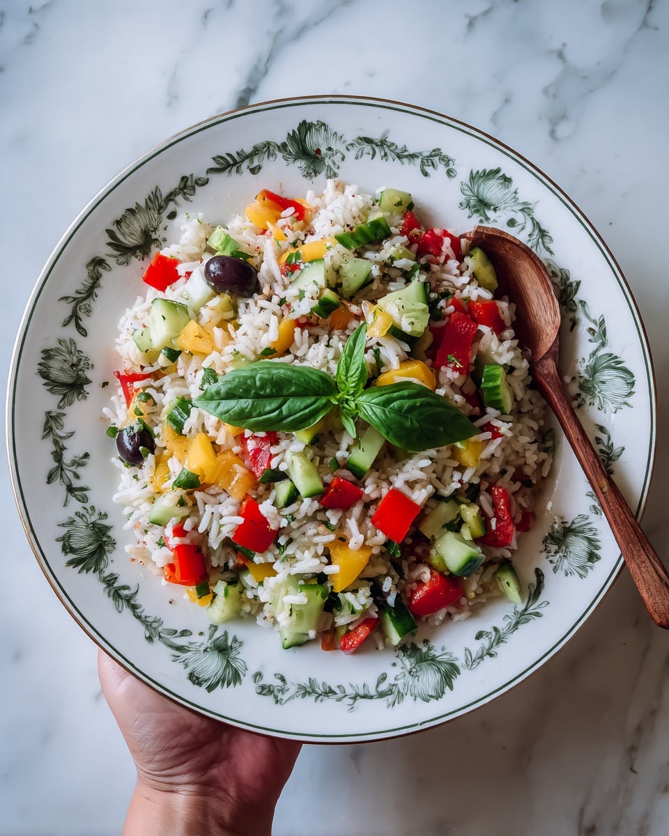 Cold Rice Salad (Italian Style): Fresh & Flavorful