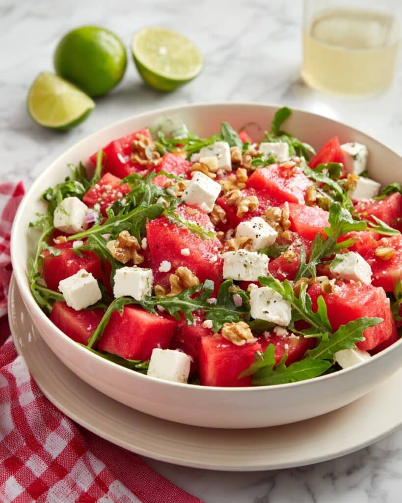 Arugula Salad with Watermelon and Feta Recipe