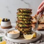 Zucchini and Pea Fritters Recipe