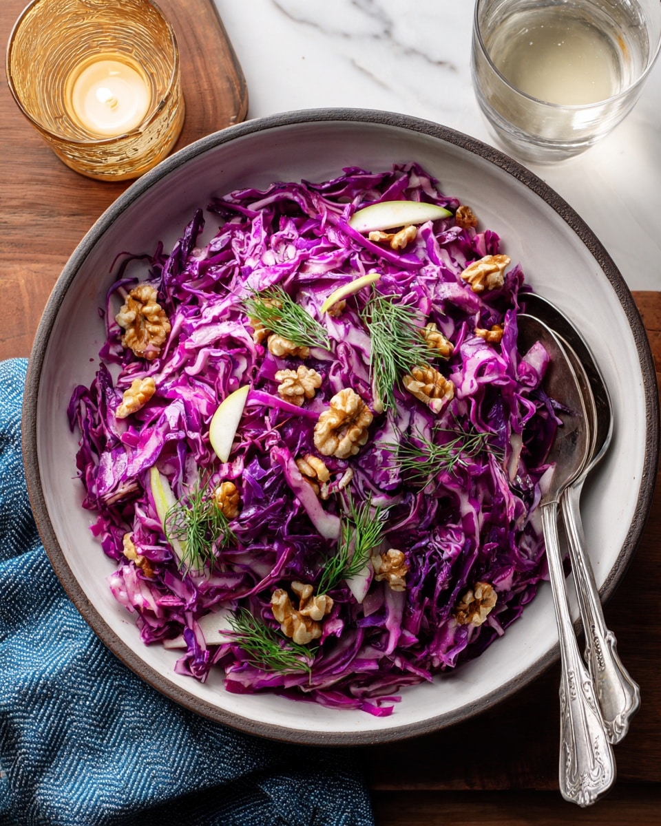 Red Cabbage Salad with Apples and Walnuts Recipe