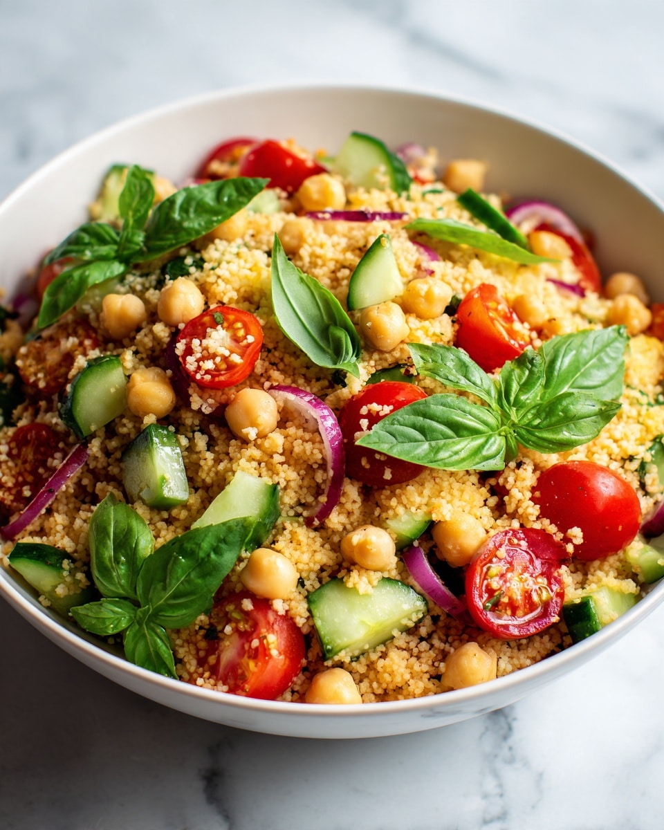 Mediterranean Pearl Couscous Salad Recipe