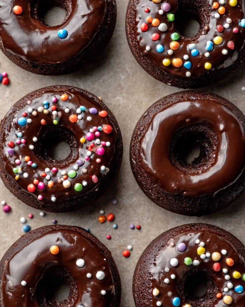 Chocolate Baked Donuts with Rich Chocolate Glaze Recipe