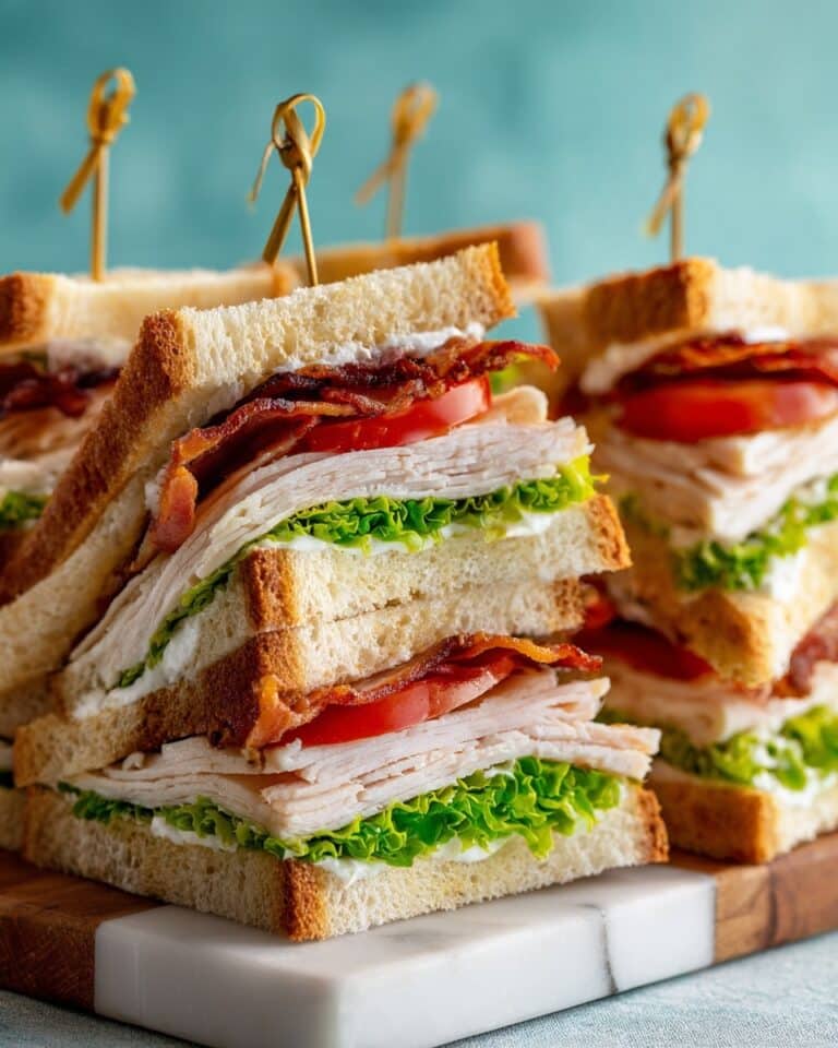 Big Turkey Club Sandwiches Recipe