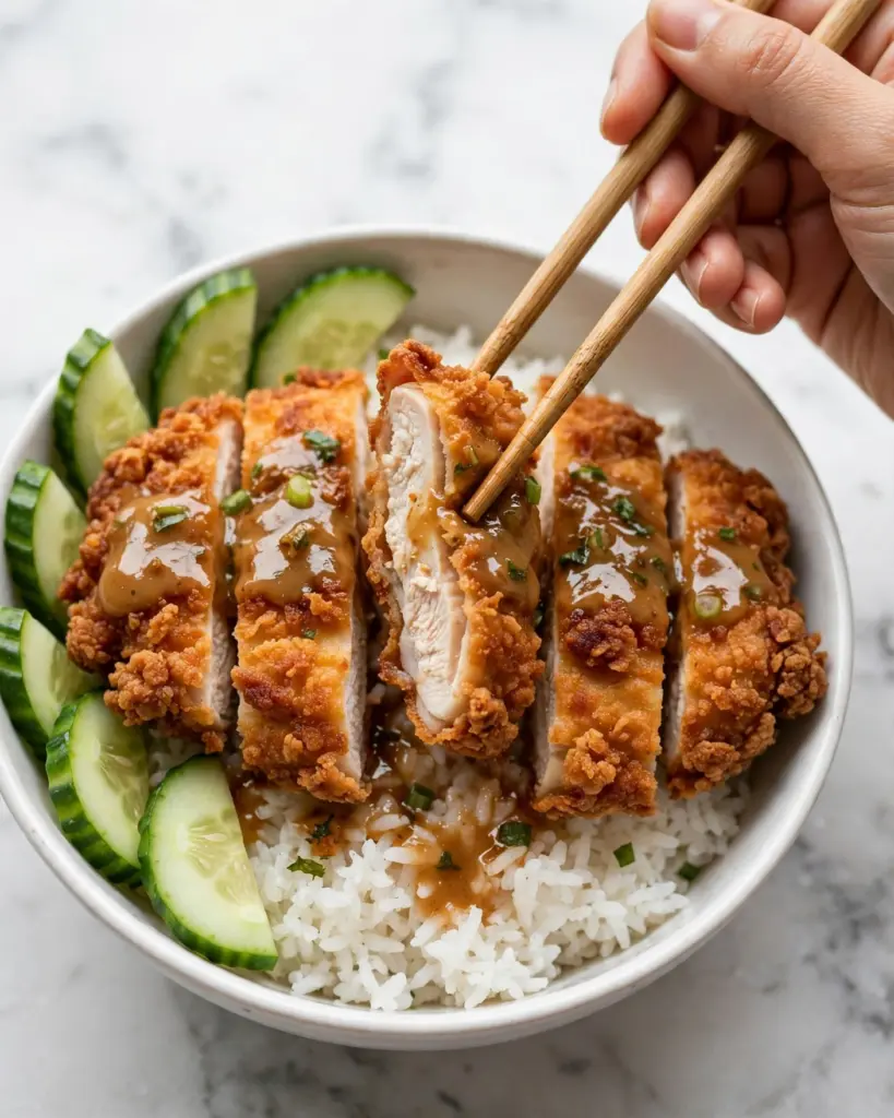 Crispy Japanese Katsu Bowls (Easy Homemade Tonkatsu Sauce) Recipe