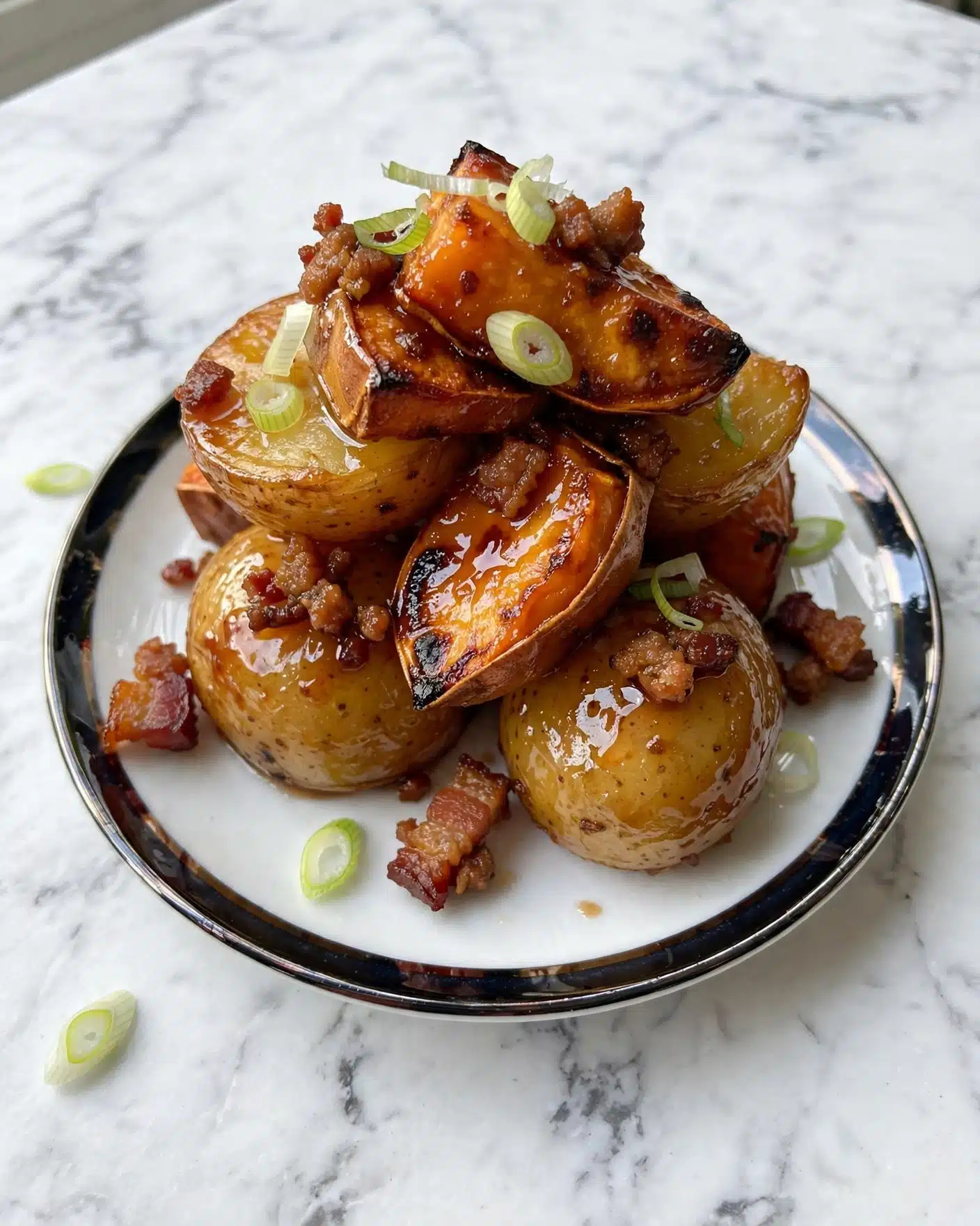 Glossy Japanese Pork and Potato (Nikujaga) Recipe